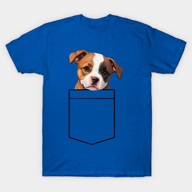 Puppy Breast Pocket Bag Guardian Angel T-Shirt by design-lab-berlin